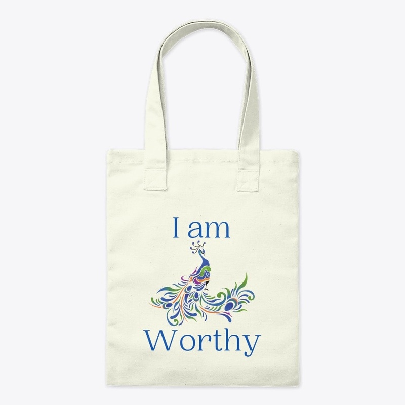 I Am Worthy Peacock Design 