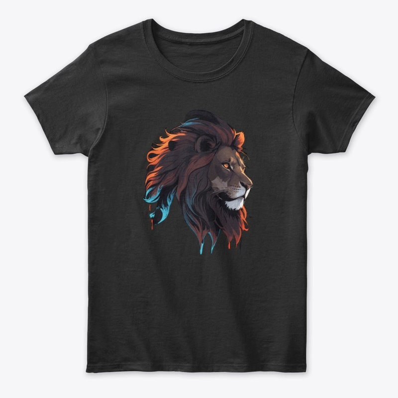 Lion's Face Abstract Art