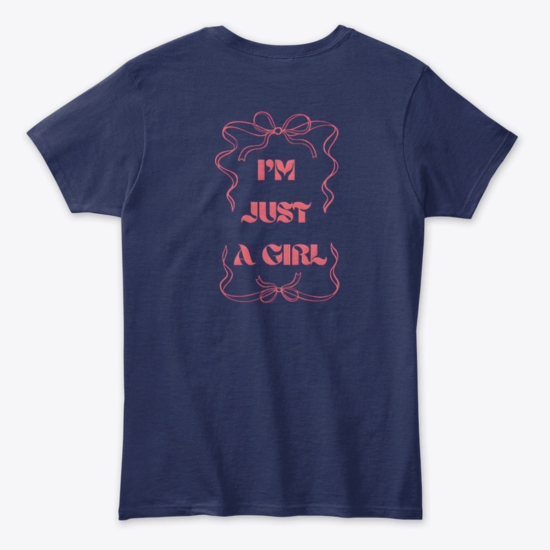🎀 I’m Just a Girl – Cute Bow Design
