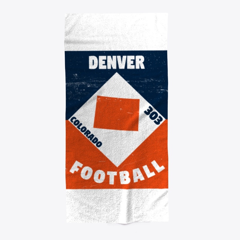 Denver Football Retro Poster