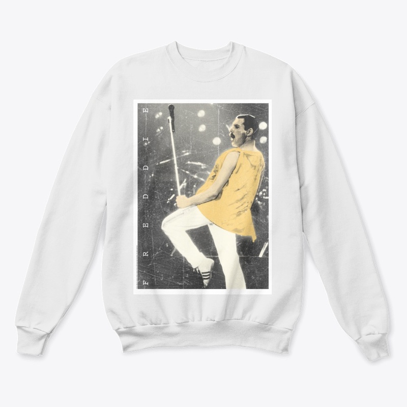 Freddie Mercury Official Live Pose Yellow Icon