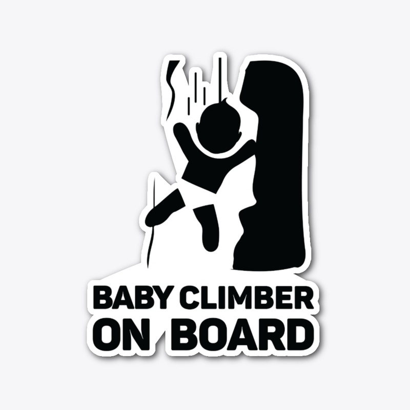 CAR STICKER - BABY CLIMBER ON BOARD