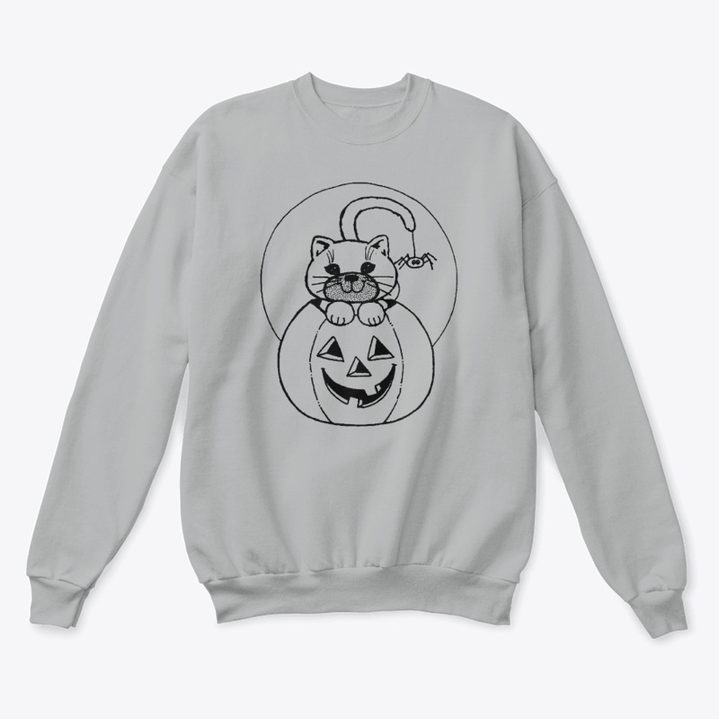 "Halloween Cat & Pumpkin Coloring Fun"