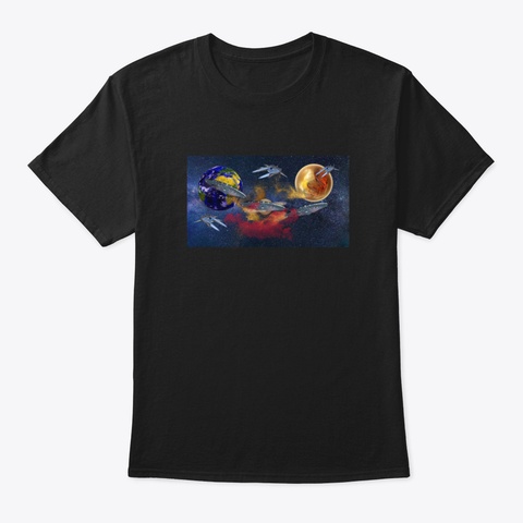 World Ufo Day Bs2gn Black T-Shirt Front