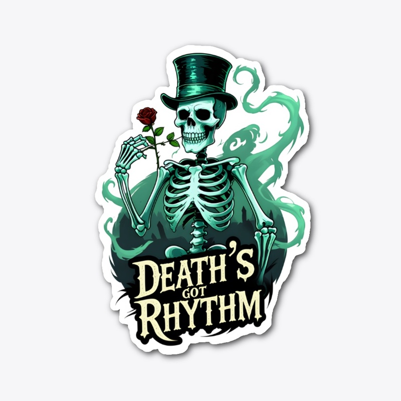 Skeleton’s Mocking Dance Horror Design