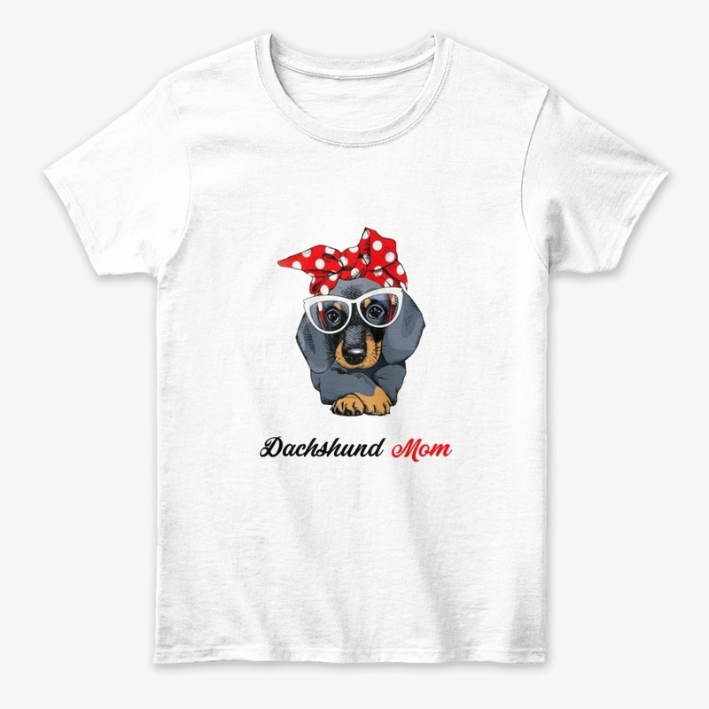 Vintage Dachshund Puppy Mom