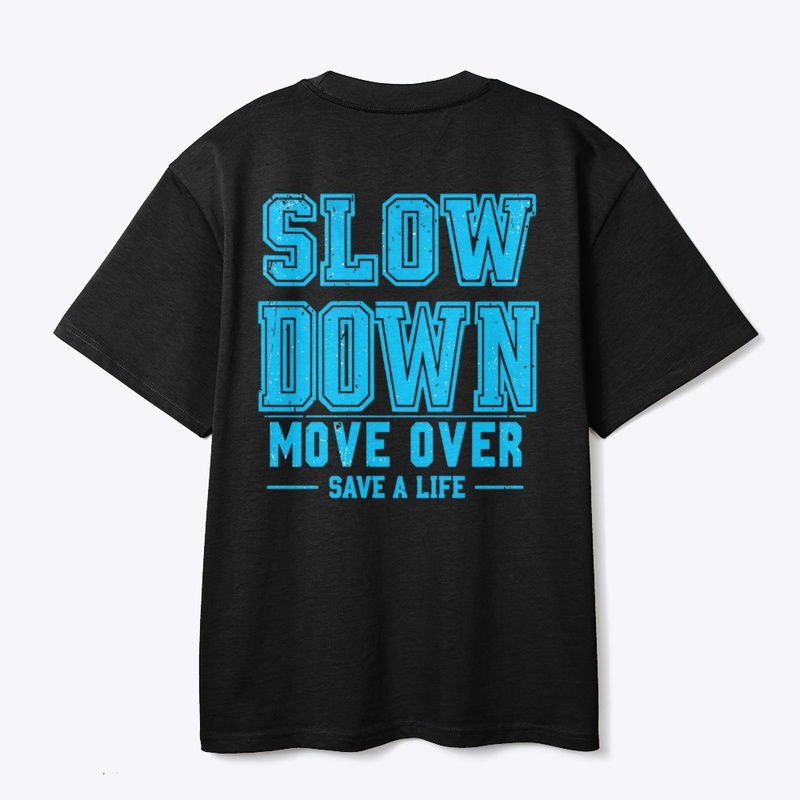 Move Over Safety – Blue Impact Text