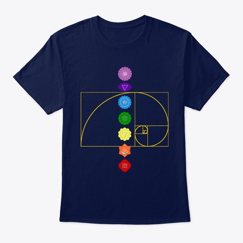 Fibonacci Golden Spiral 7 Chakras