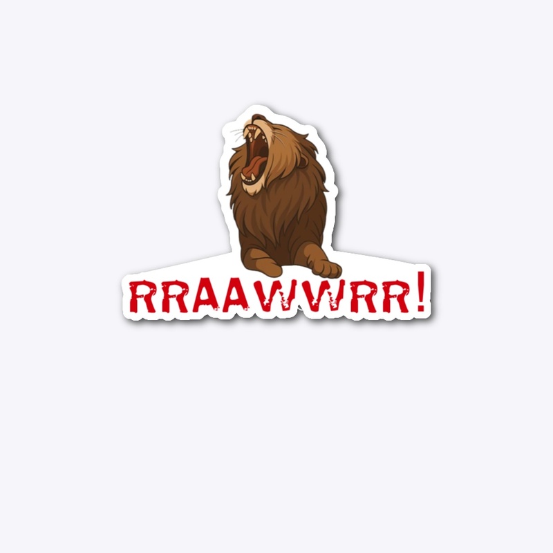 Roaring Lion Power Print