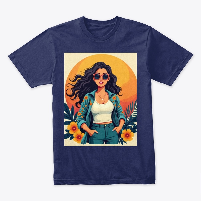  Sunset Muse – Summer Vibes Graphic Tee