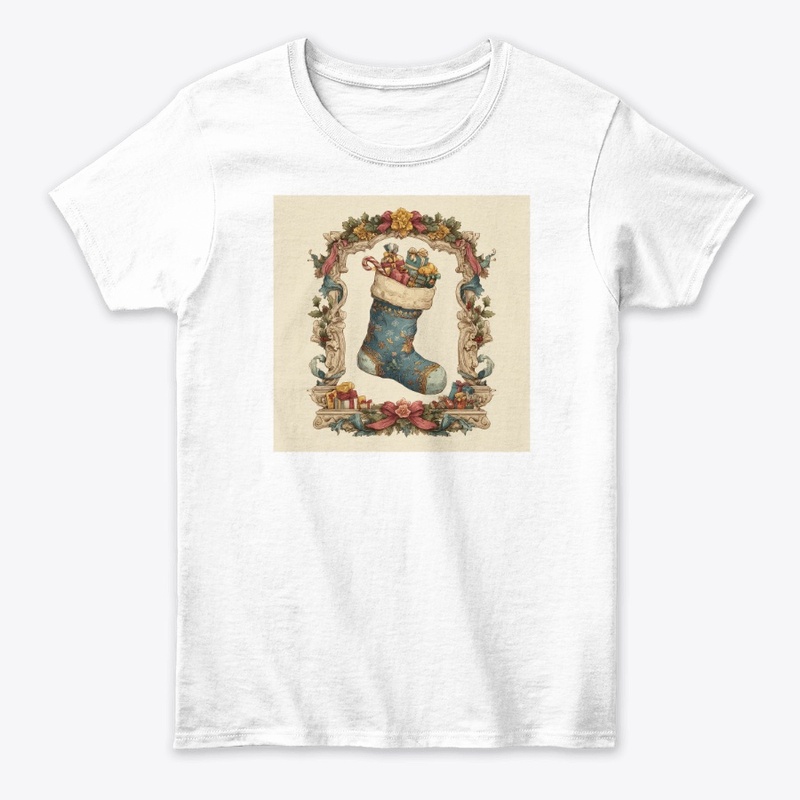 Victorian Christmas Stocking Toys Frame