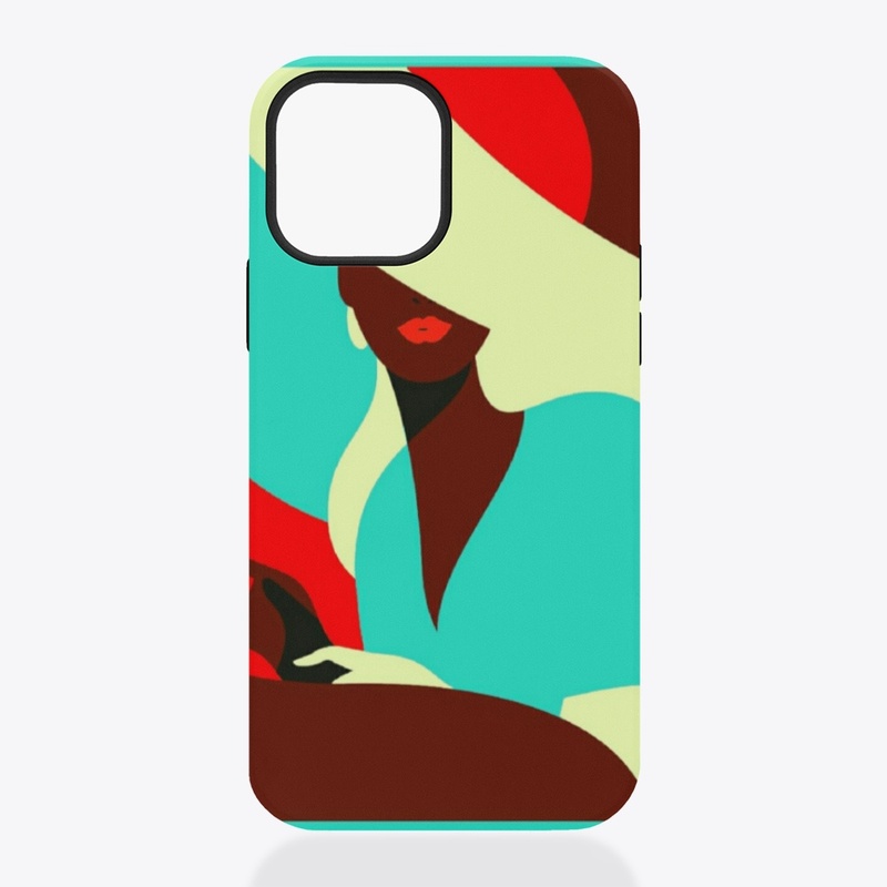 Modern portrait printed art