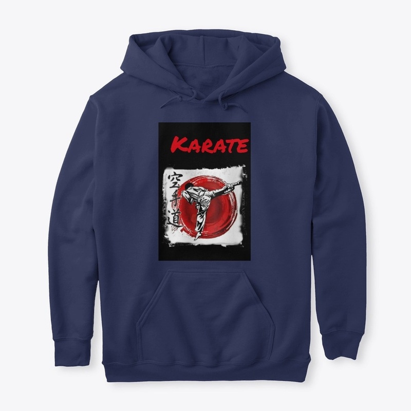 Karatedo side kick red sun 