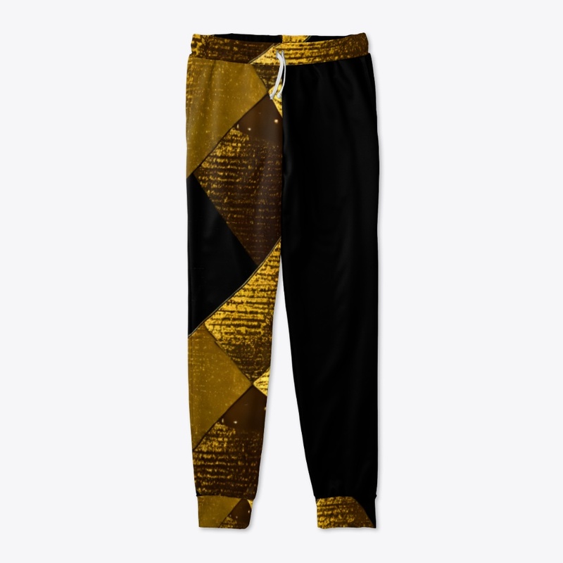 Black and Gold Square Frat 