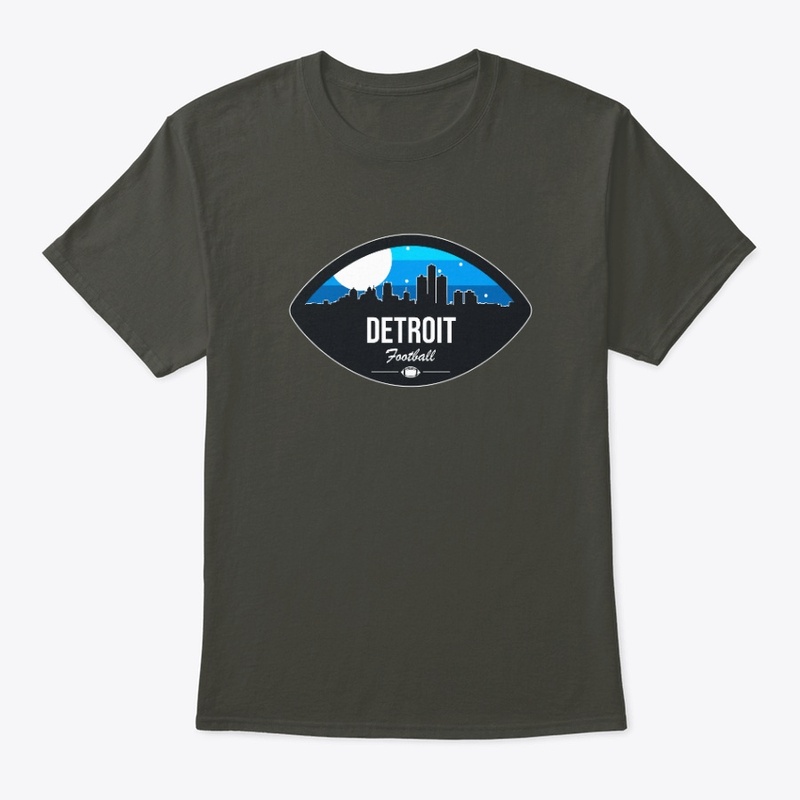 Detroit Football Skyline Badge