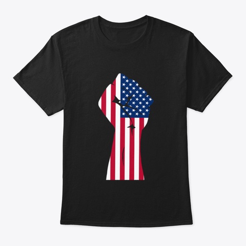 4 Th Of July 2020 Black Lives Matter T Sh Black T-Shirt Front