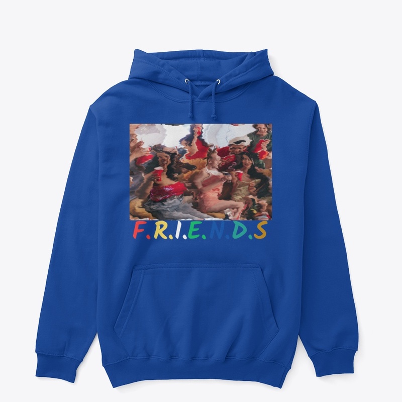 Friends drinking funny