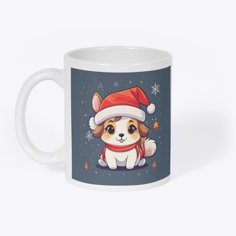 Christmas Pup Portrait Mug