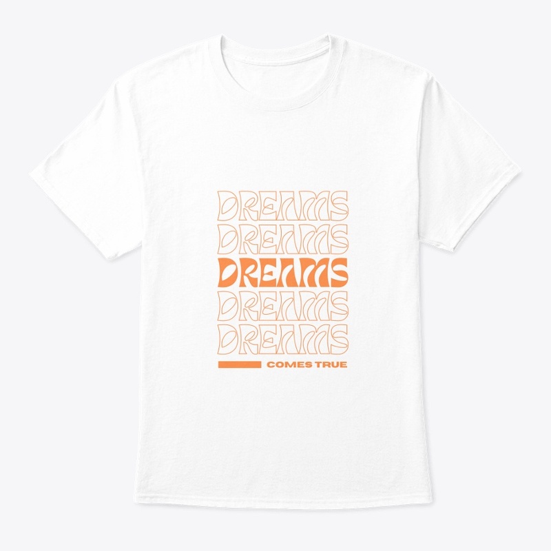 Orange Modern Typography T-shirt