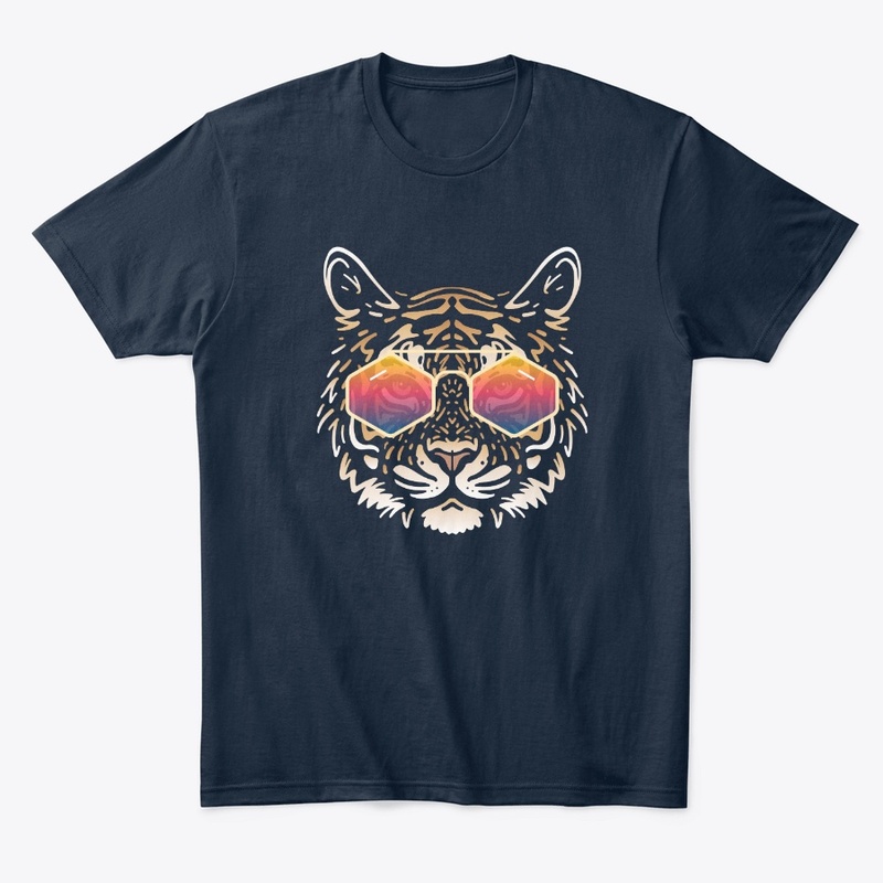 Cute Tiger in Sunglasses (Colored+sg03)