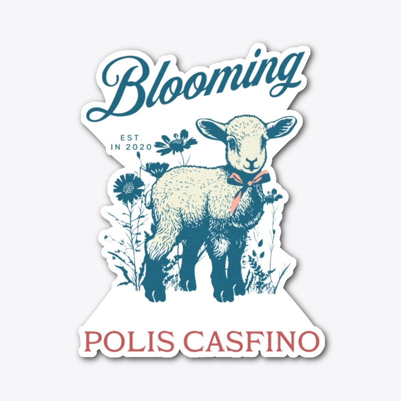 Adorable Sheep with Floral Design