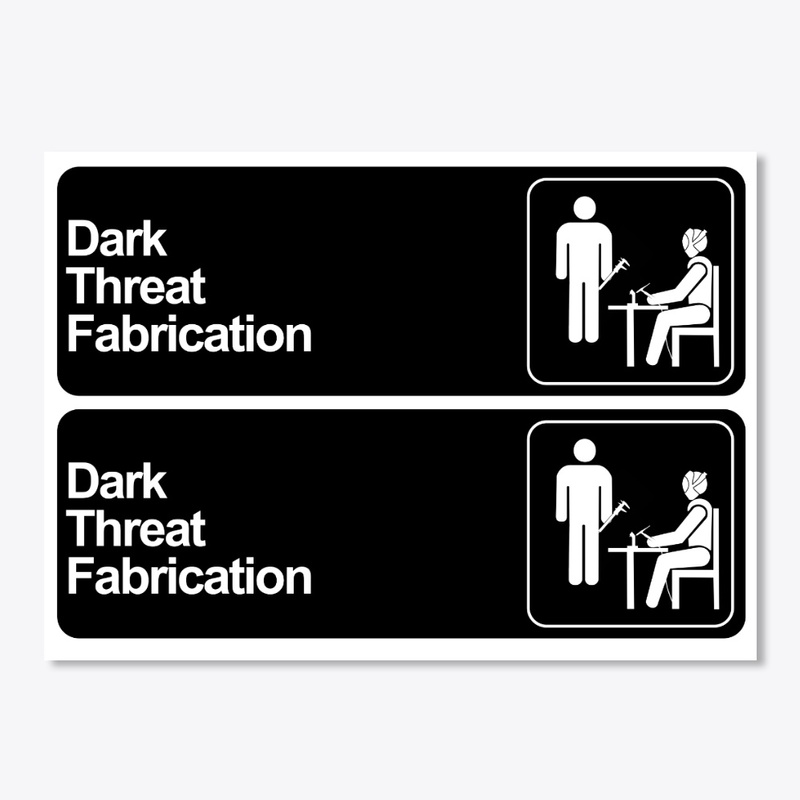 Dark Threat at work sticker 