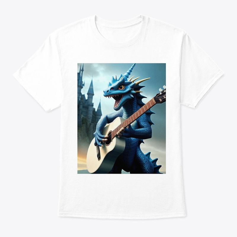 Dragon Jamming on Guitar