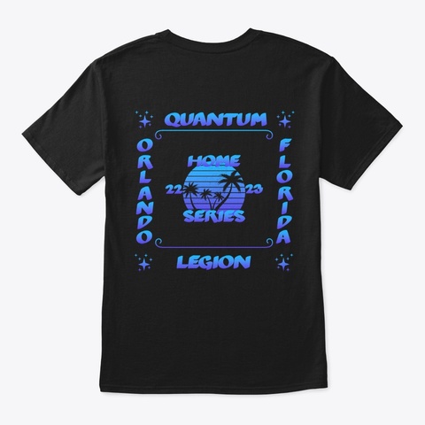 Quantum Legion Ss'23 Black áo T-Shirt Back