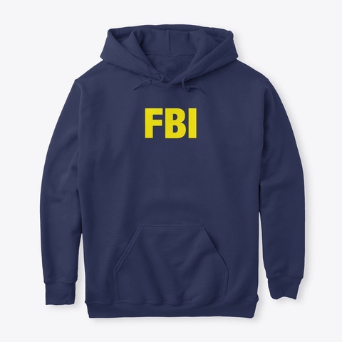 Fbi Hoodie Navy T-Shirt Front