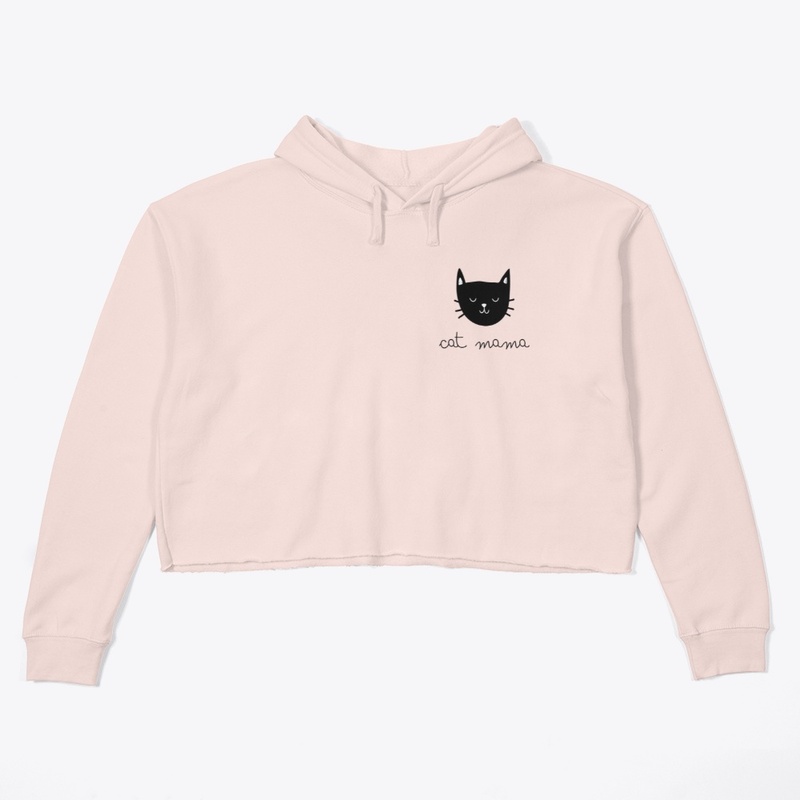 Cat mama - Women's Crop Hoodie