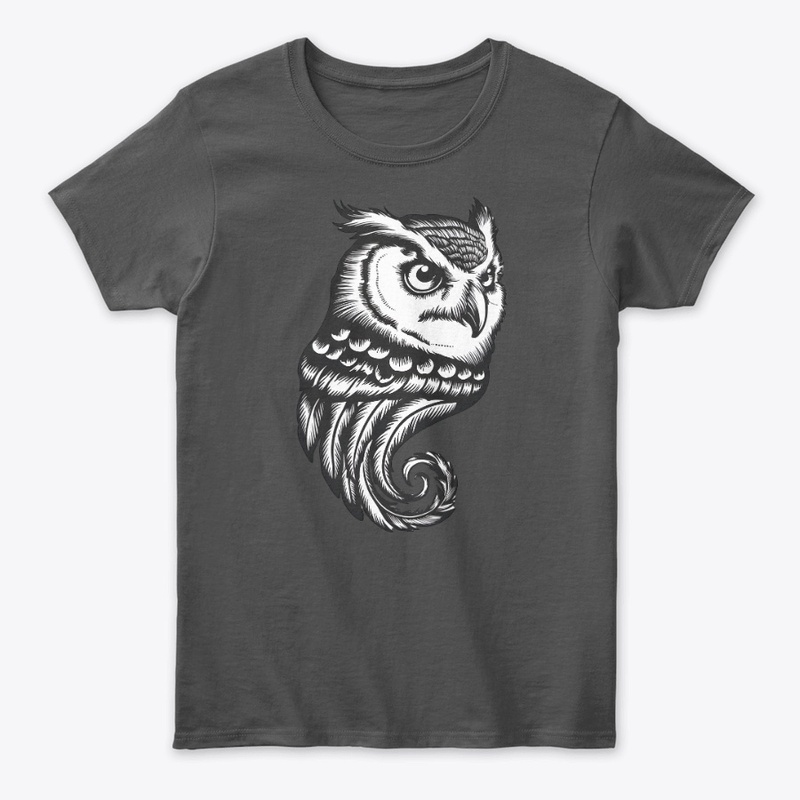 Intricate Vintage Owl Illustration