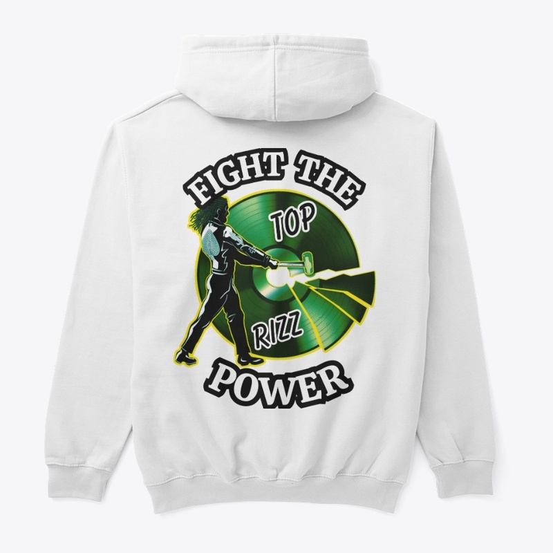 TOP RIZZ LOGO, FIGHT THE POWER