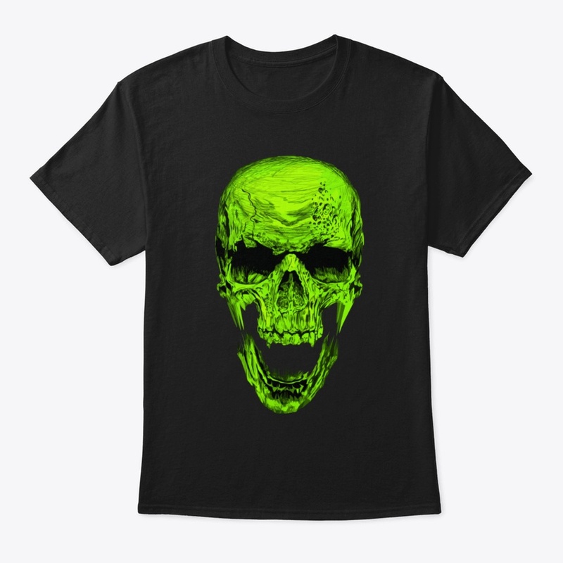 Alien Green Skull