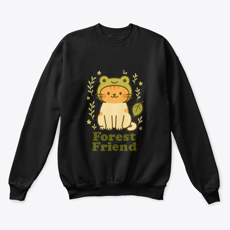 Forest Friend Frog Hat Cat