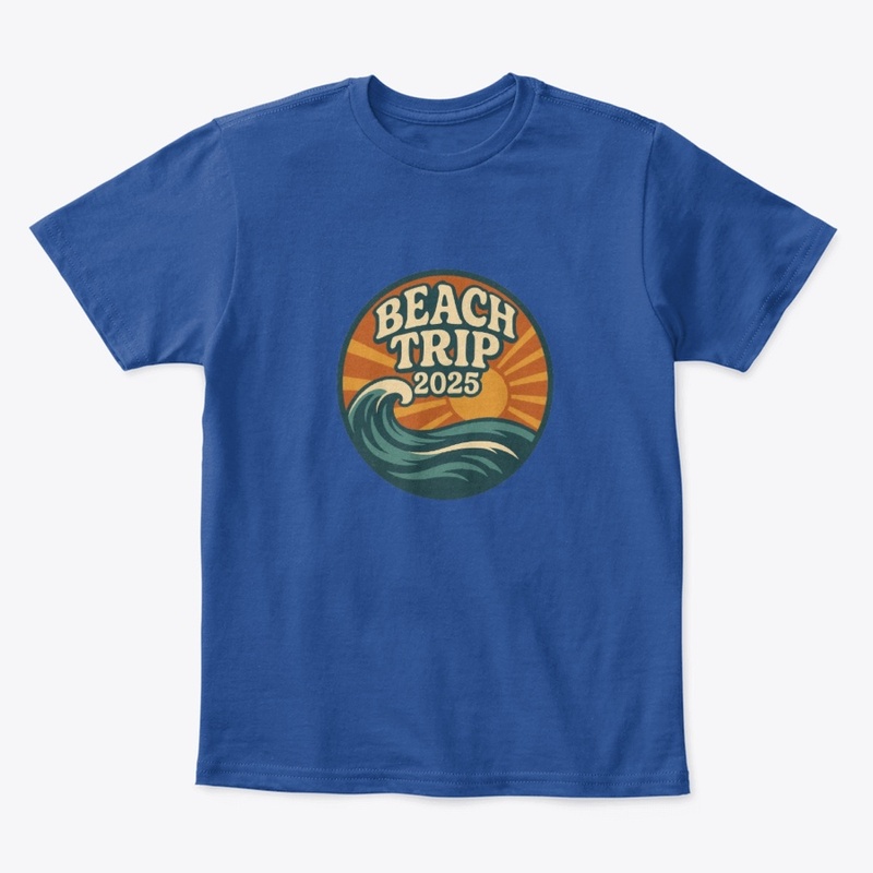 Beach Trip 2025 Retro Summer Tee