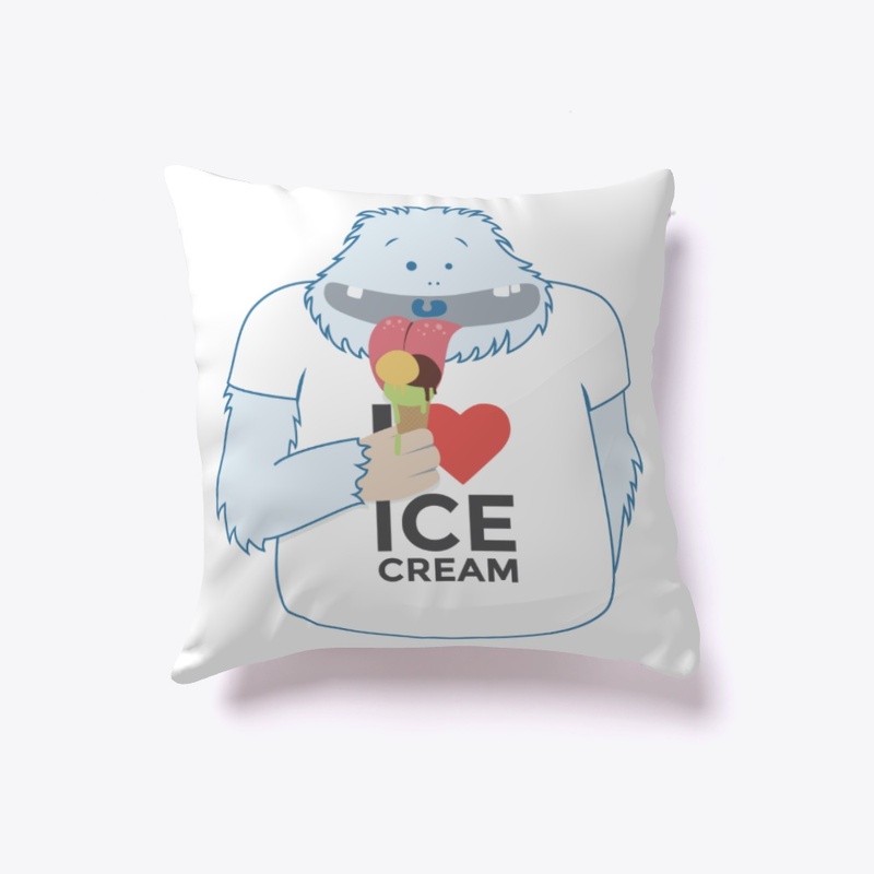 I Heart Icecream Yeti - Bigfoot tshirt