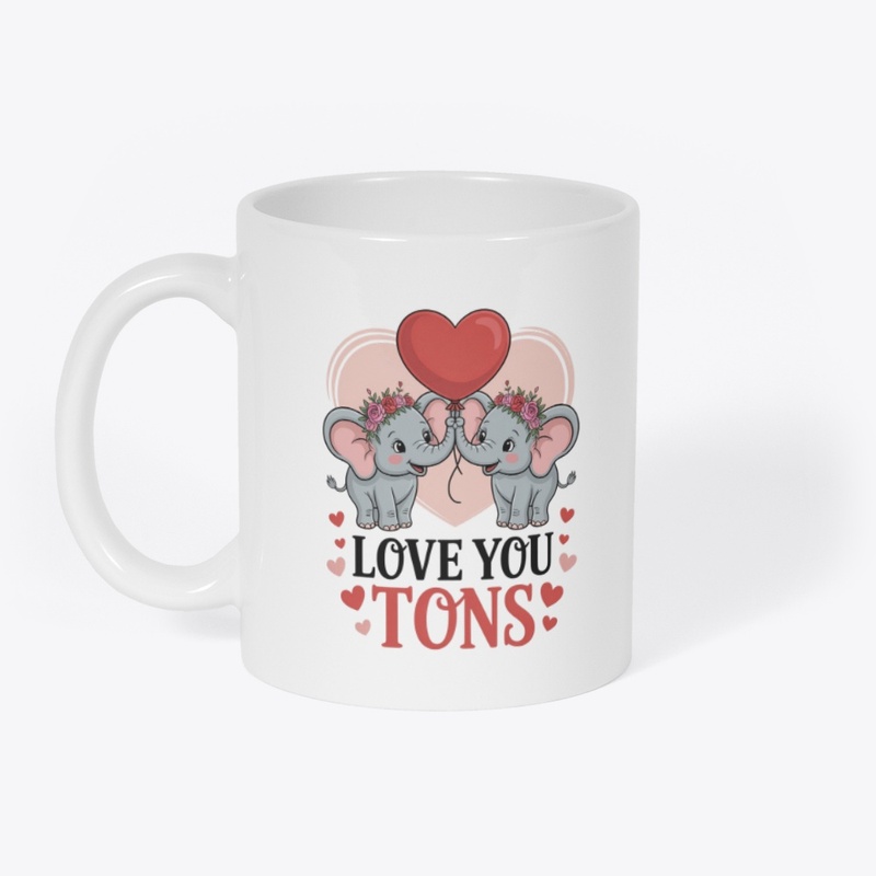 Love Art Of Cute Baby Elephant