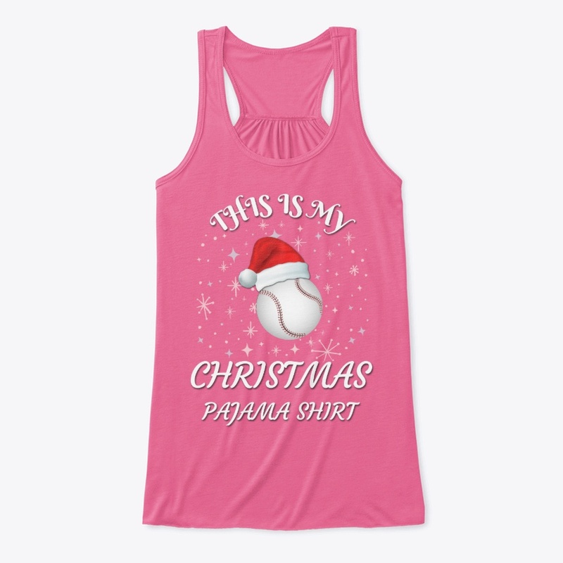 Baseball Lover Christmas Pajama Shirt 