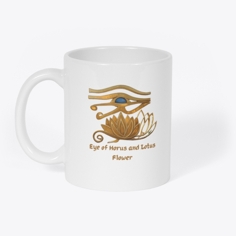  Eye of Horus and Lotus Flower