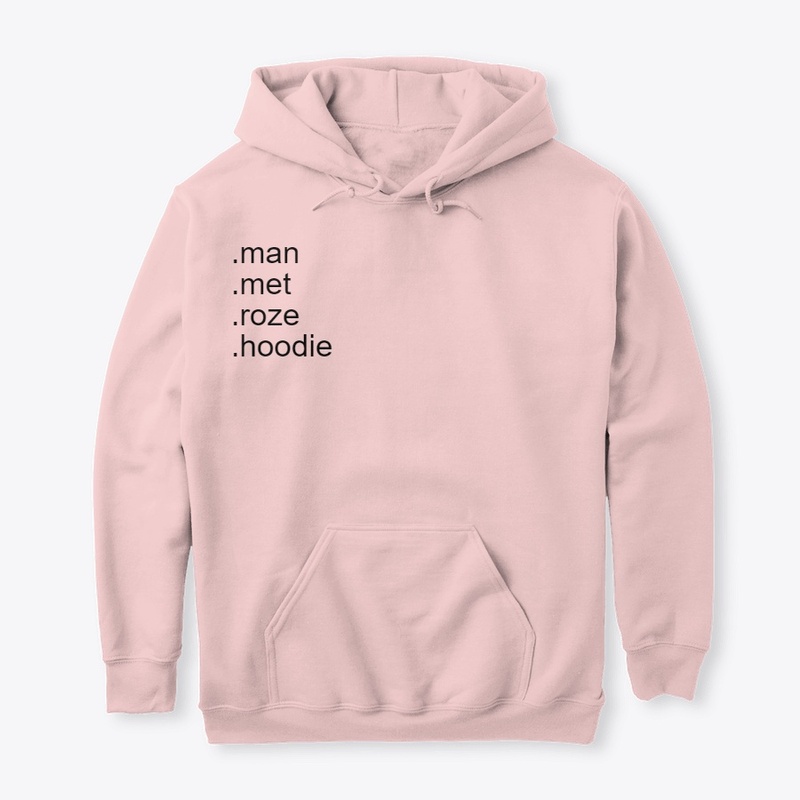 man met roze hoodie 