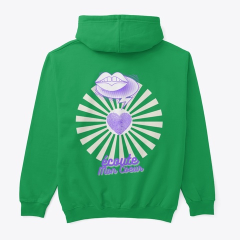 Je Suis Bien ! Les T Chakras   Coeur Irish Green T-Shirt Back