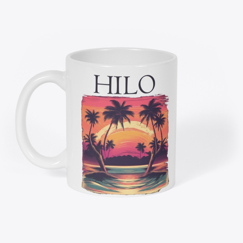 Hilo Beach at Sunset