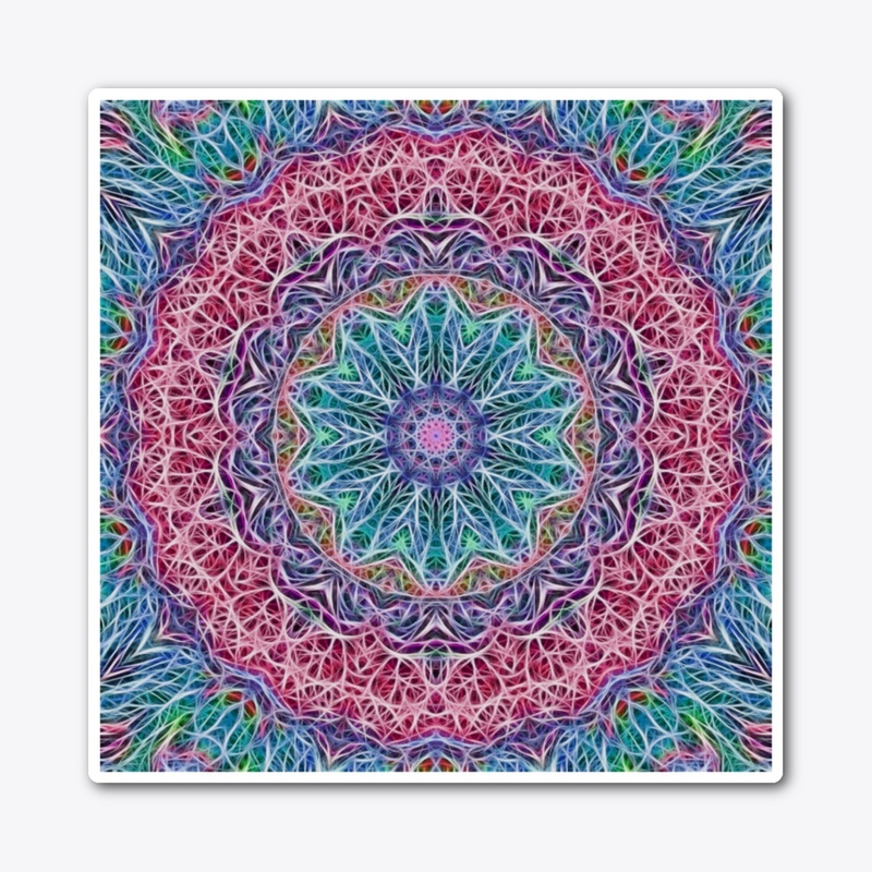 Blue and Pink Kaleidoscope