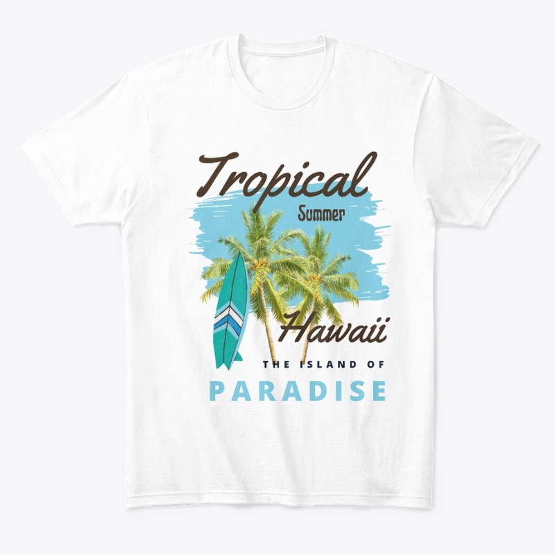 Summer Hawaii Beach Palm Tree T-Shirt