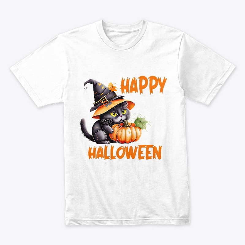 Halloween Cat Shirt , Halloween Tshirt