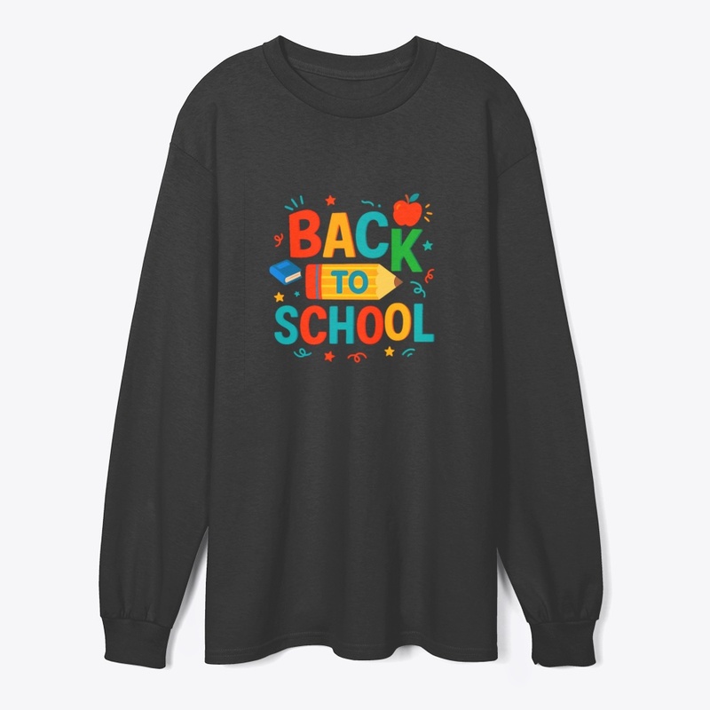 Back to School" Colorful Pencil & Apple 