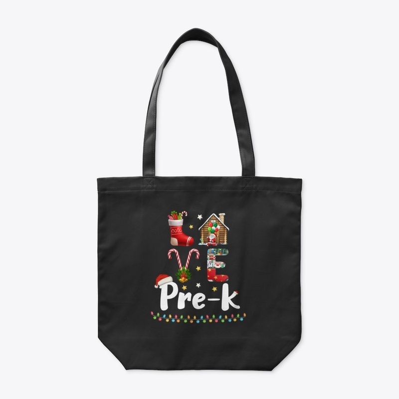 Love Pre-K Christmas Teacher Gifts Shirt