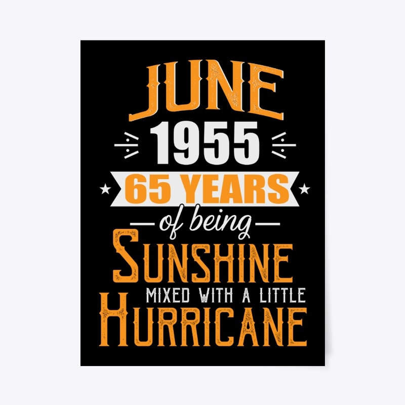 June 1955, 65 Years Anniversary Gift