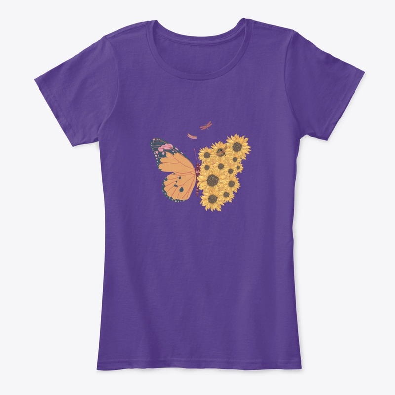 Women Comfort Tee (Butterfly) 