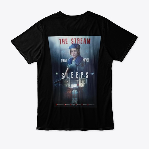 'the Stream That Never Sleeps' Rpd Black T-Shirt Back